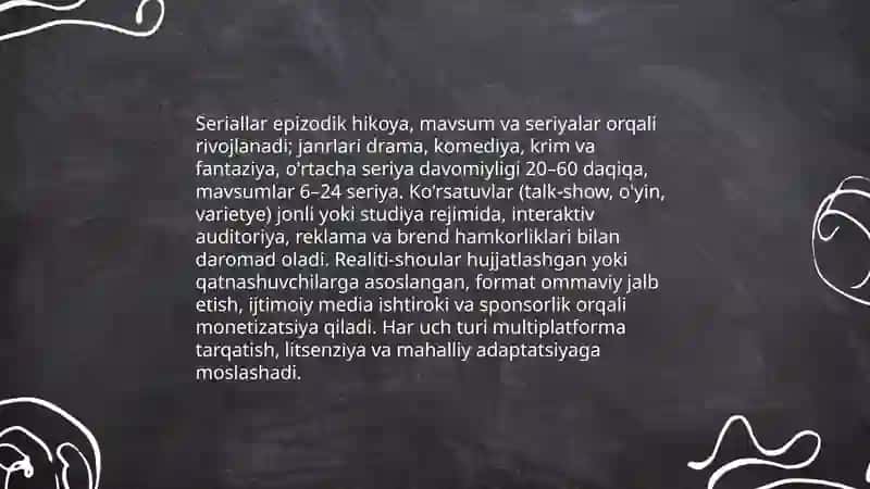 Televideniya köngilochar sanoat sifatida 4