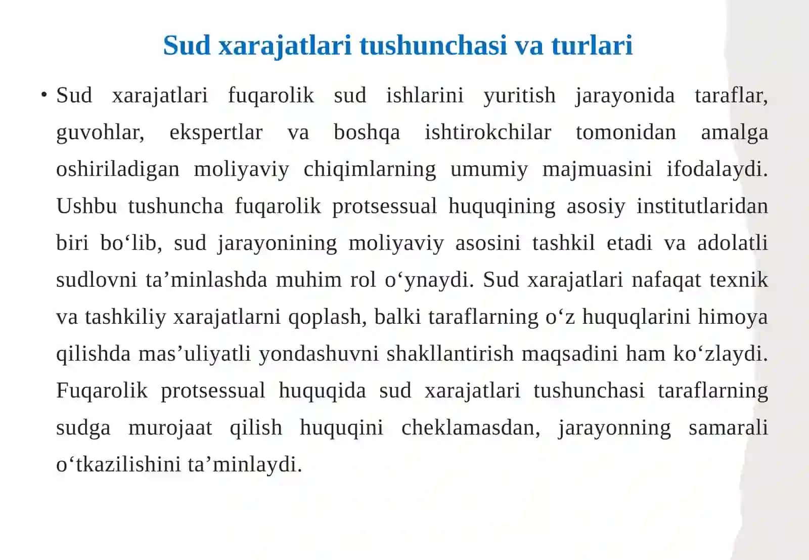 Sud xarajatlarini taqsimlash 4