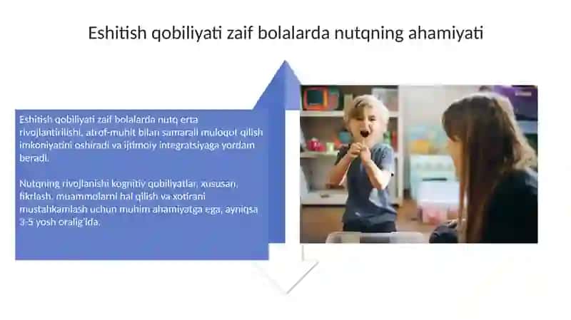 Eshitish qobiliyati zaif bolalarni og‘zaki nutqga o‘rgatish 4