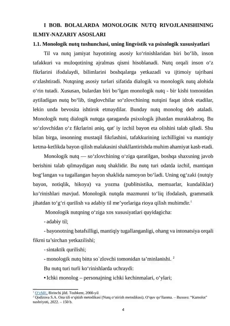 BOLALARDA MONOLOGIK NUTQNI SHAKLLANTIRISHNING NAZARIY ASOSLARI 4