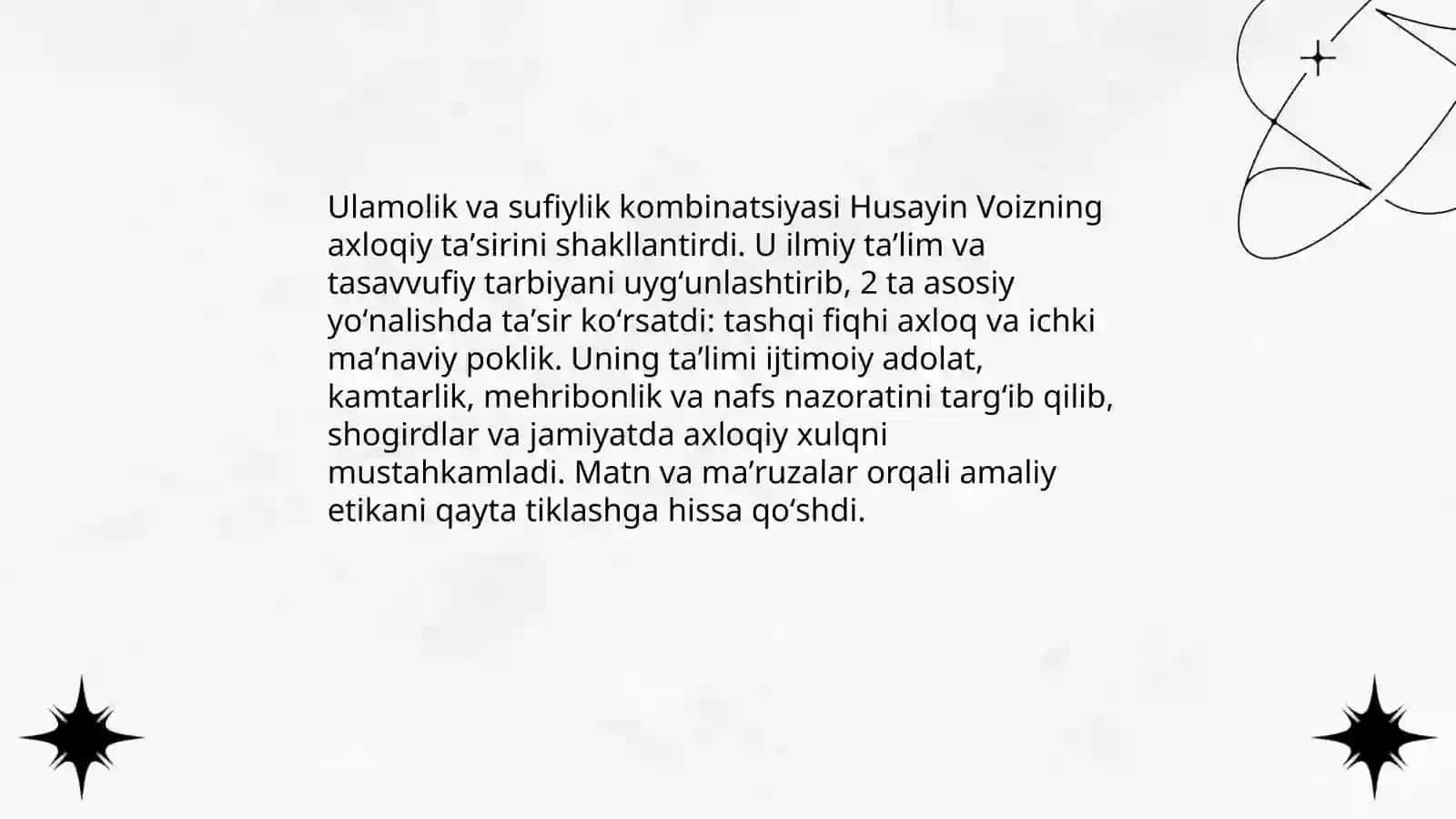 Husayin Voiz Koshifiyning axloqiy qarashlari 4