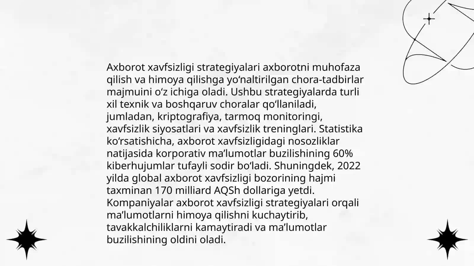 Axborot xavfsizligi va axborotlami himoyalash usullari 4
