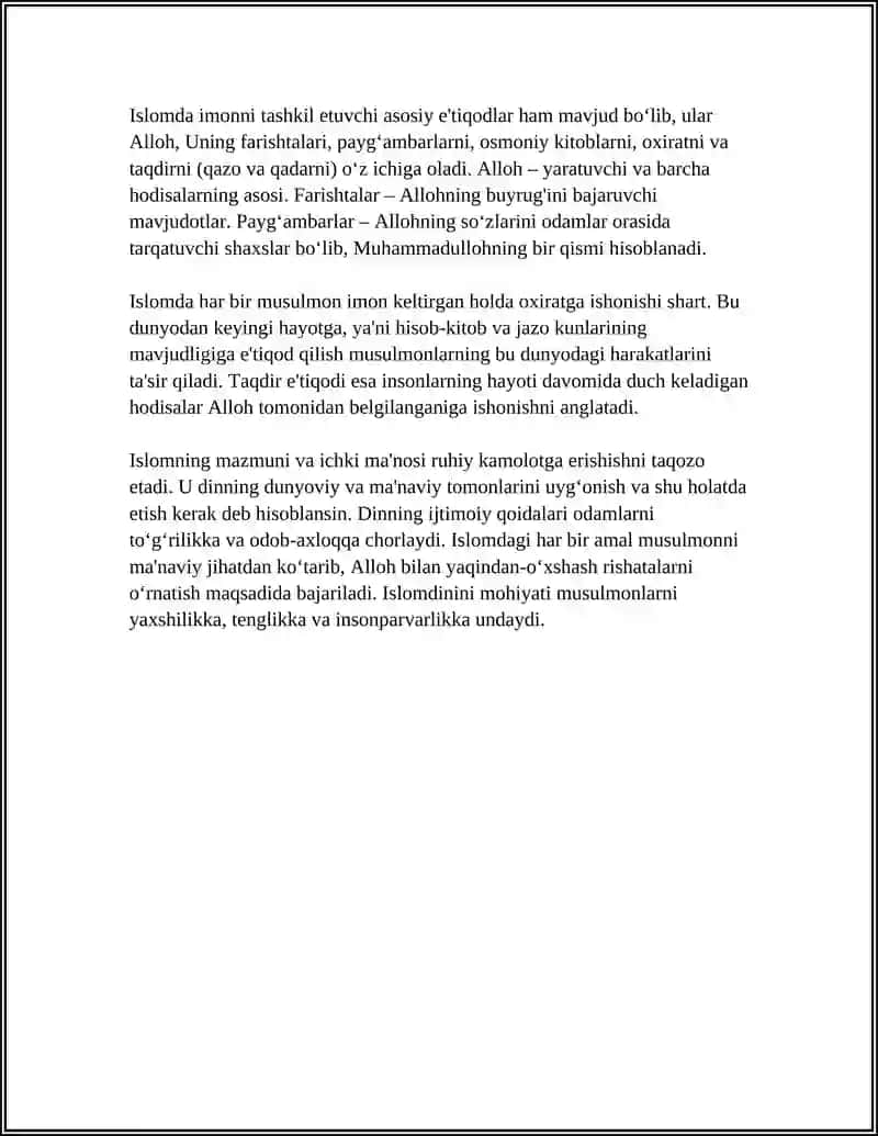 ISLOM DINI VA UNING ASOSIY OQIMLARI 4