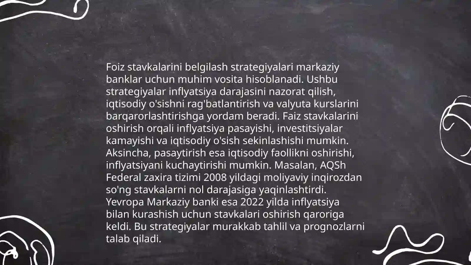 Inflyatsiyani tahlil qilish usullari 4