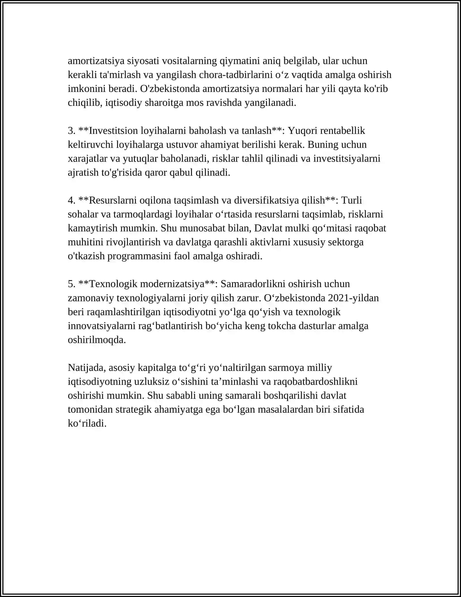 TADBIRKORLIK KAPITALINING AYLANISHI. ASOSIY VA AYLANMA KAPITAL 4