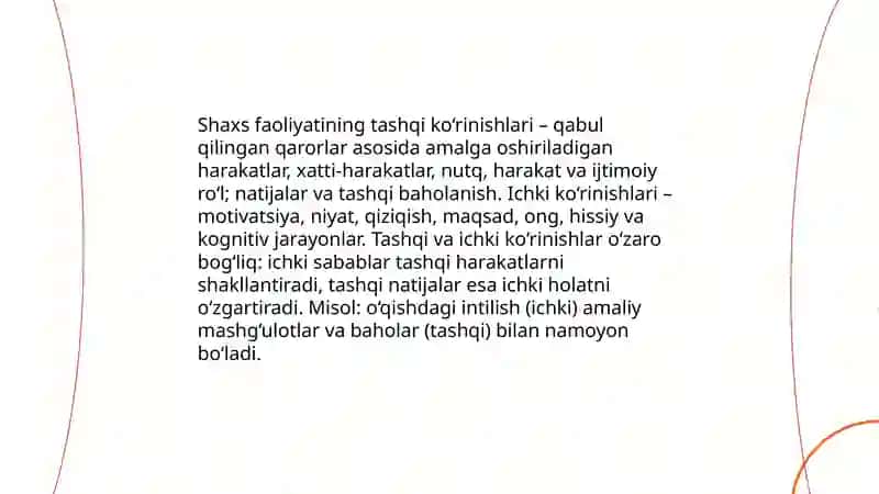 Shaxs faolligi 4