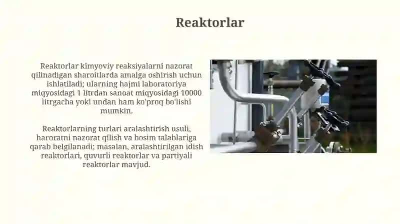 Kimyo-farmatsevtika sanoatida qo'llaniladigan uskunalar 4
