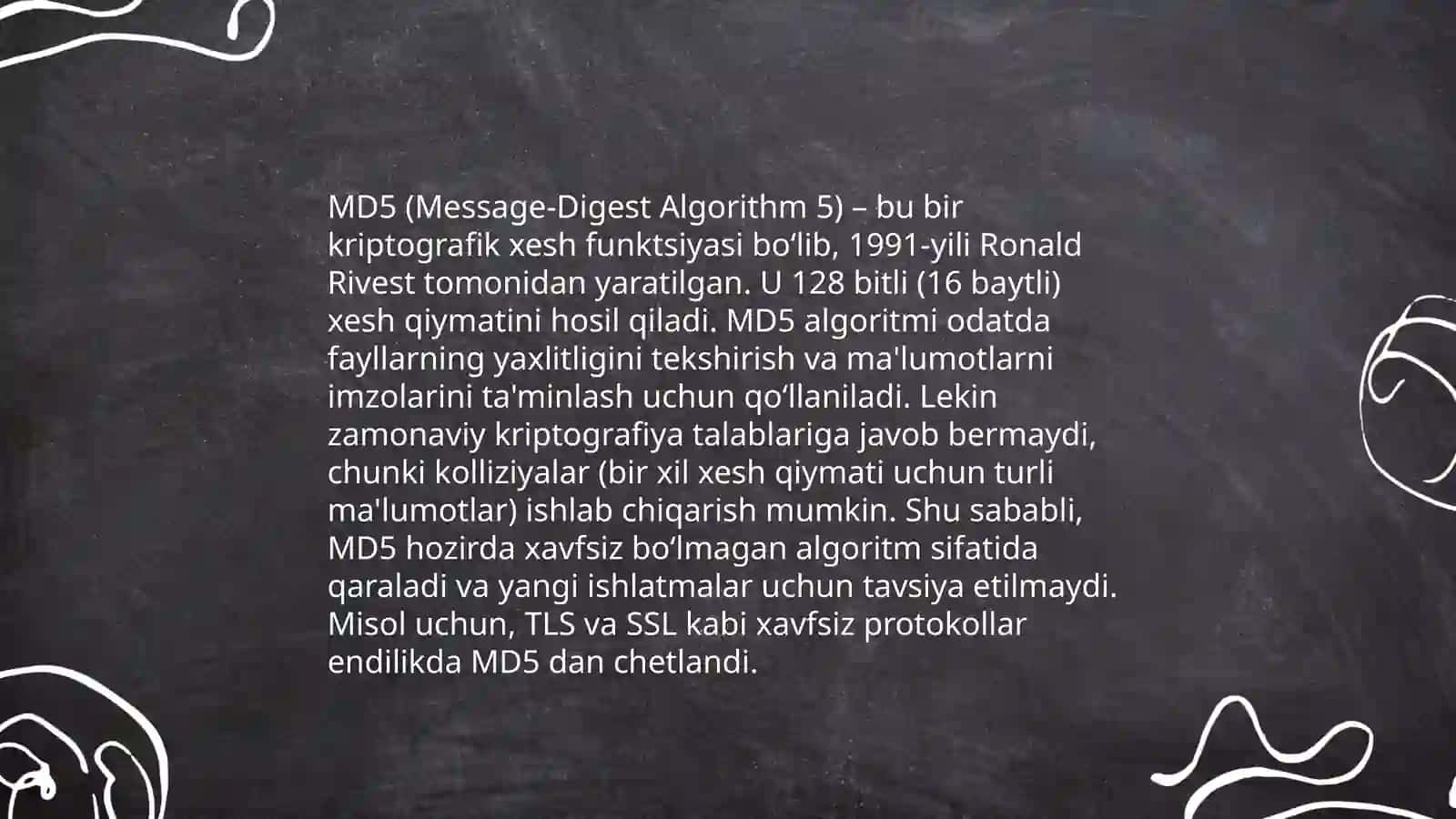 Kriptografik xesh funksiyalari 4