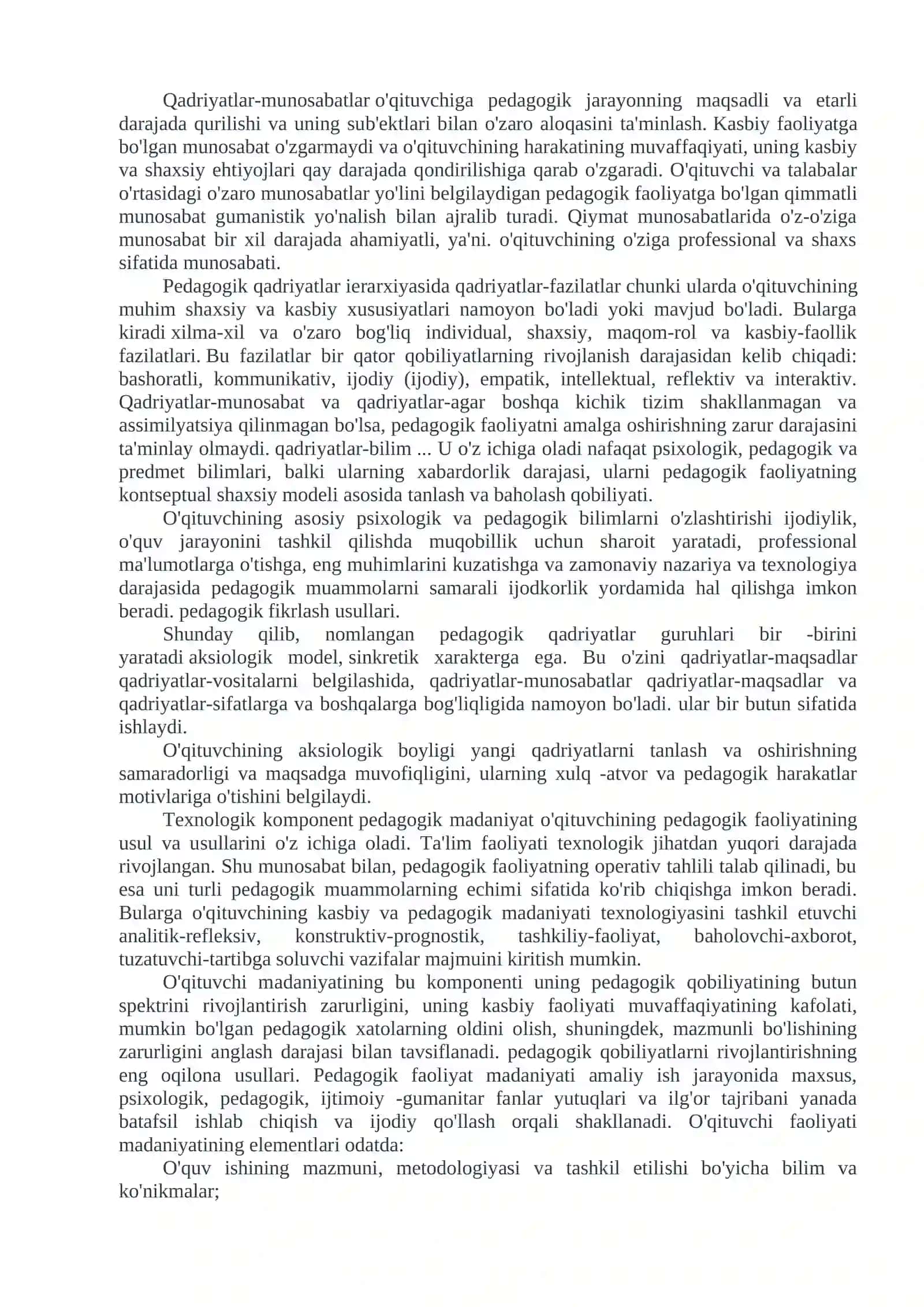 Pedagogik madaniyat rivojlantirish 4