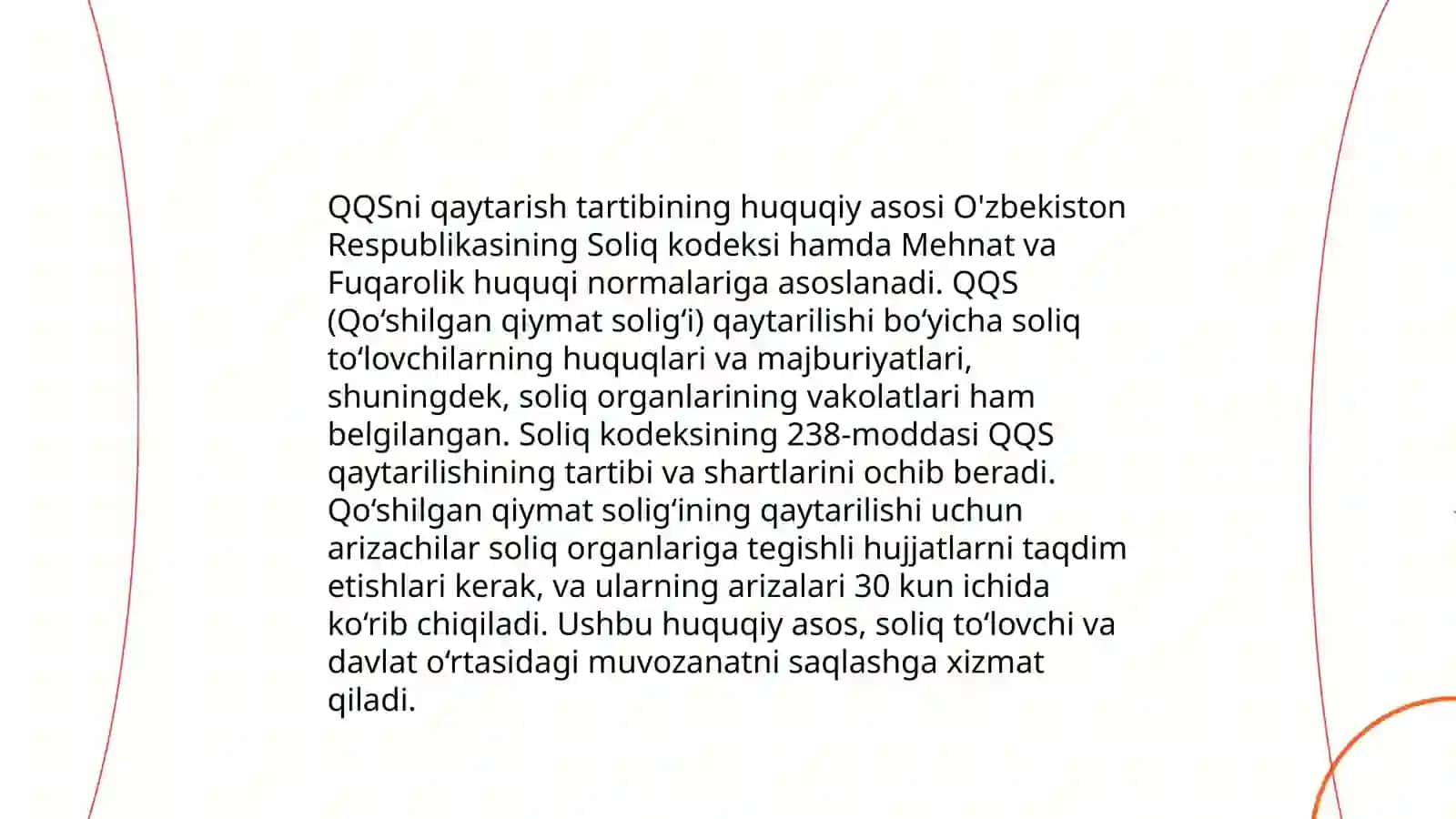 Chet davlat fuqarolariga xarid qilingan tovarlar uchun qoʻshilgan qiymat soligʻini qaytarish tizimining joriy qilinishi va uni qoʻllash tartibi 4