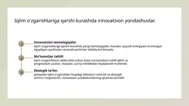 Iqlim o'zgarishlariga moslashish strategiyalari 4