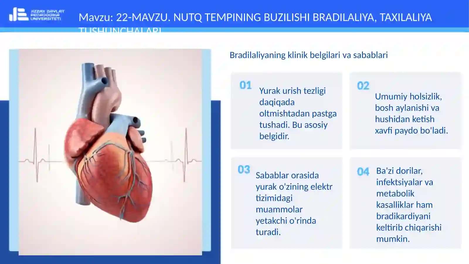 Bradilaliya va taxilaliyaning nutq tempining buzilishi sifatida tushuntirilishi 4