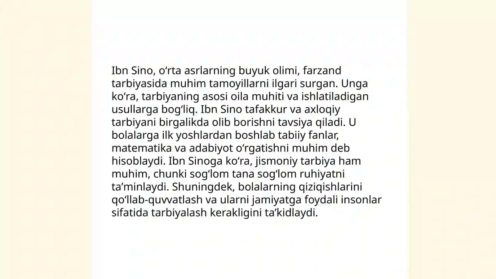 Sharq mutaffakkirlari asarlarida oila va farzand tarbiyasi masalalari 4