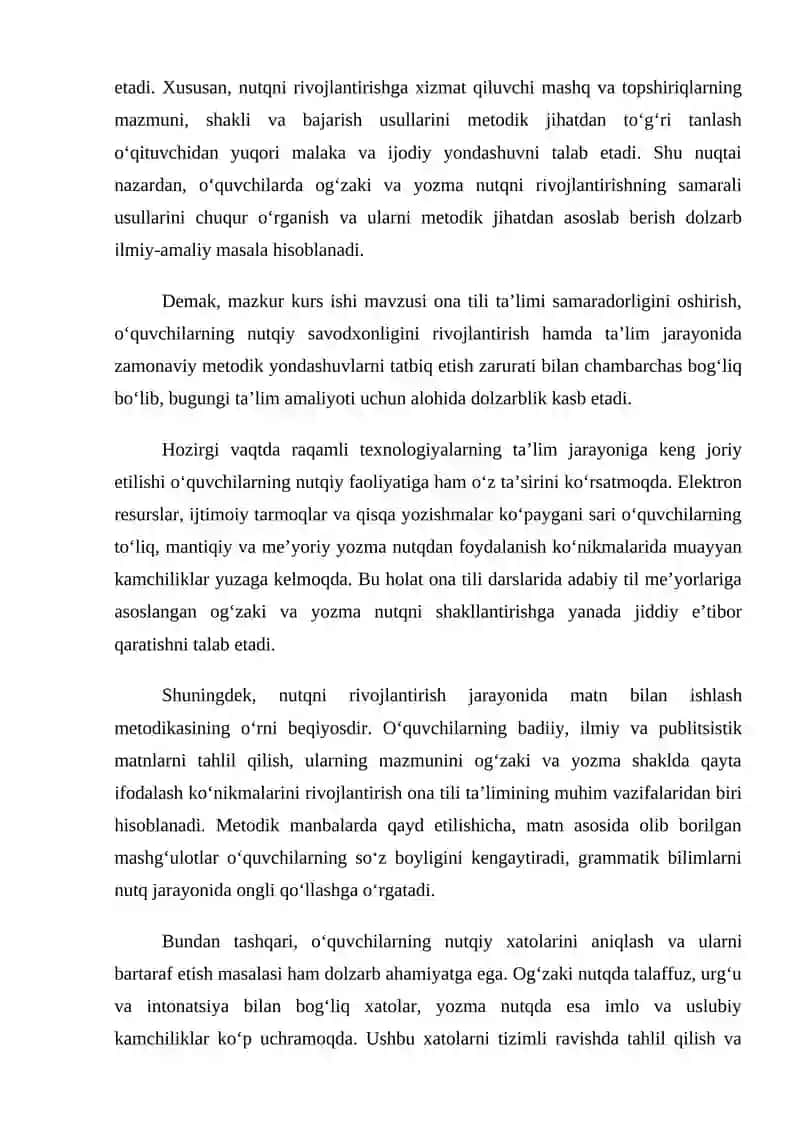 Og‘zaki va yozma nutqni rivojlantirish 4