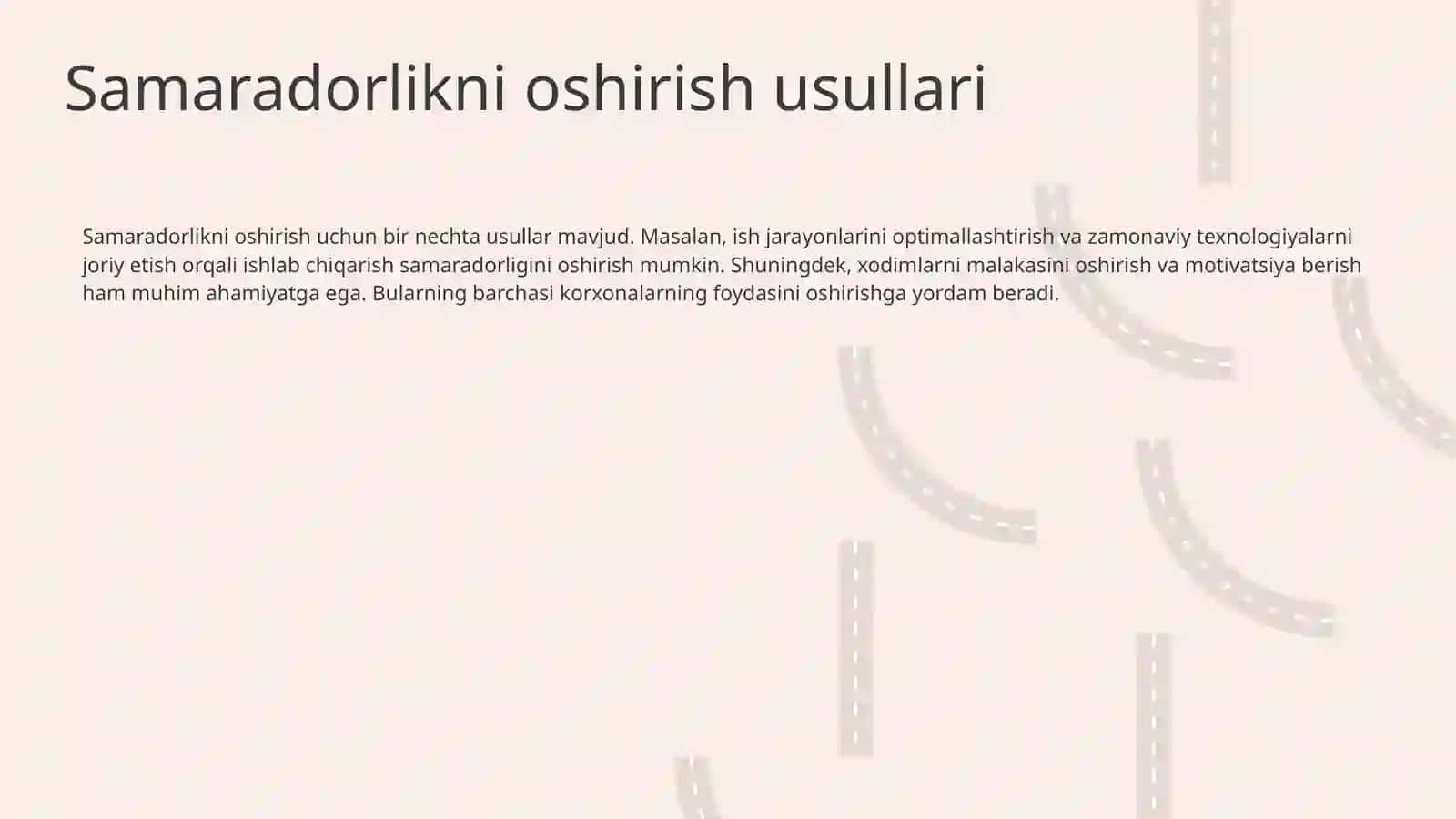Korxona foydasini oshirish strategiyalari 4