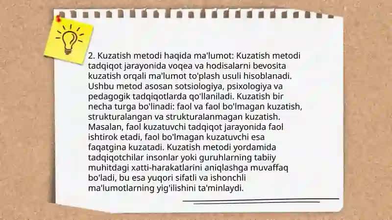Pisxologiya faning tadqiqot medodlari 4