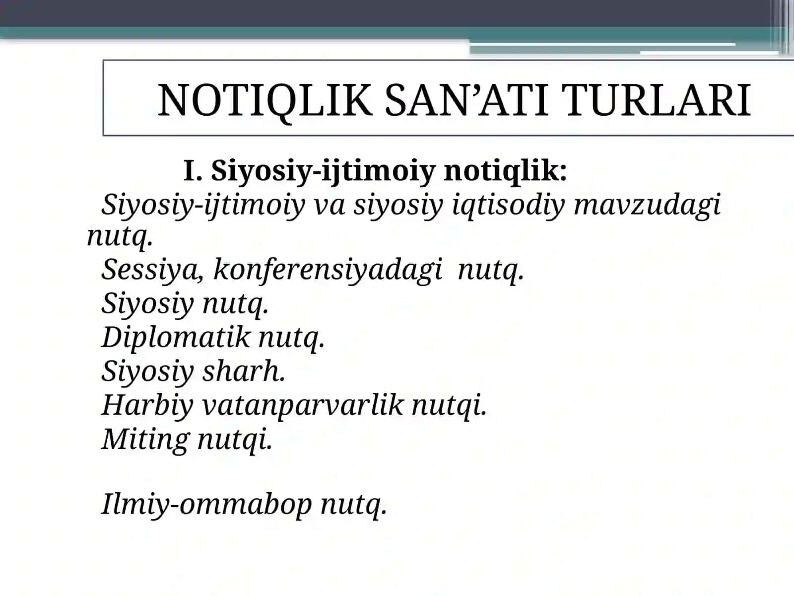 SHARQ MADANYATI TARIXIDA NOTIQLIK SAN'ATI 4