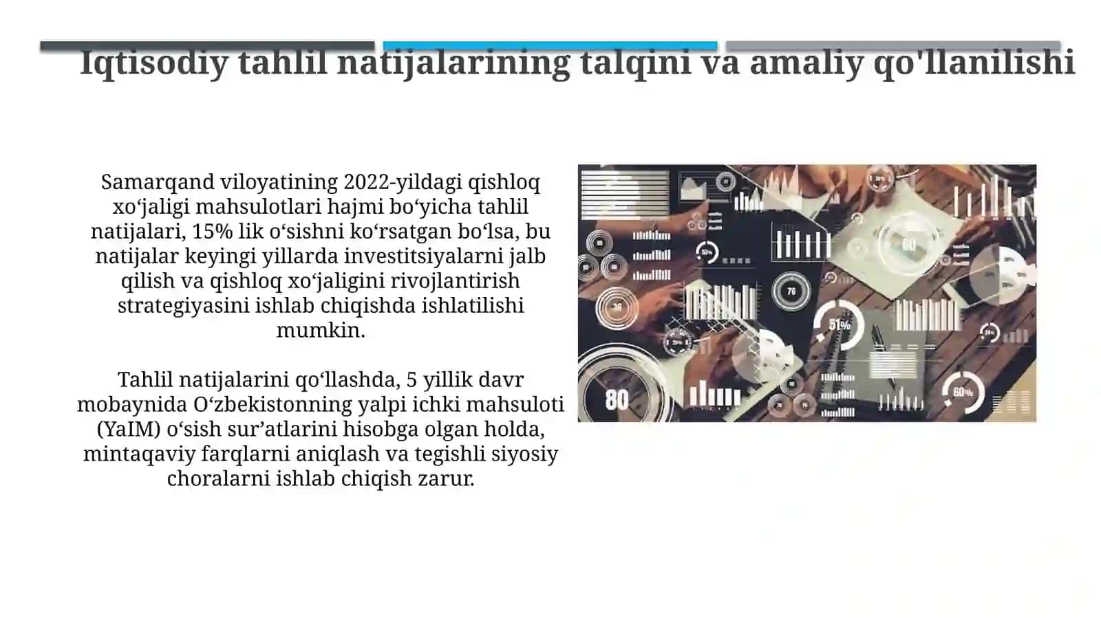 Iqtisodiy tahlil fani metodining o'ziga xos xususiyatlari 4