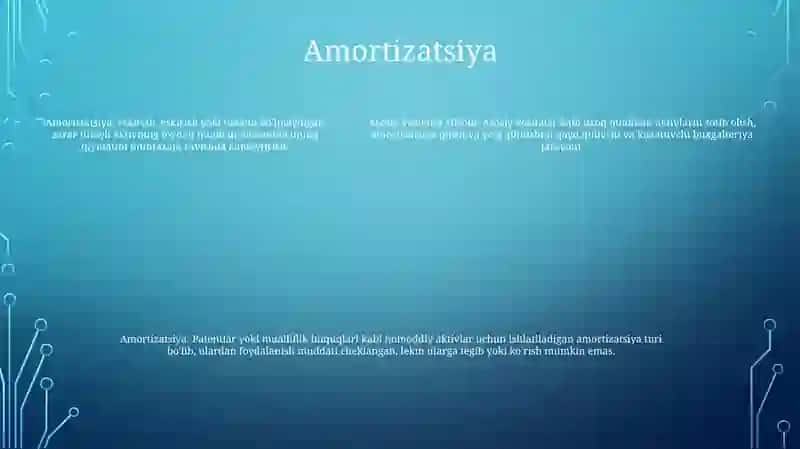 Asosiy Vositalar Hisobi 4