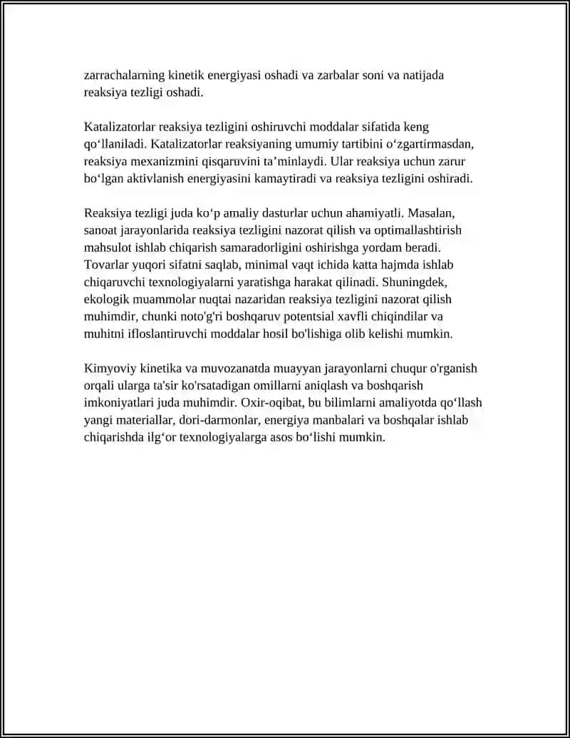 KIMYOVIY KINETIKA VA MUVOZANAT 4