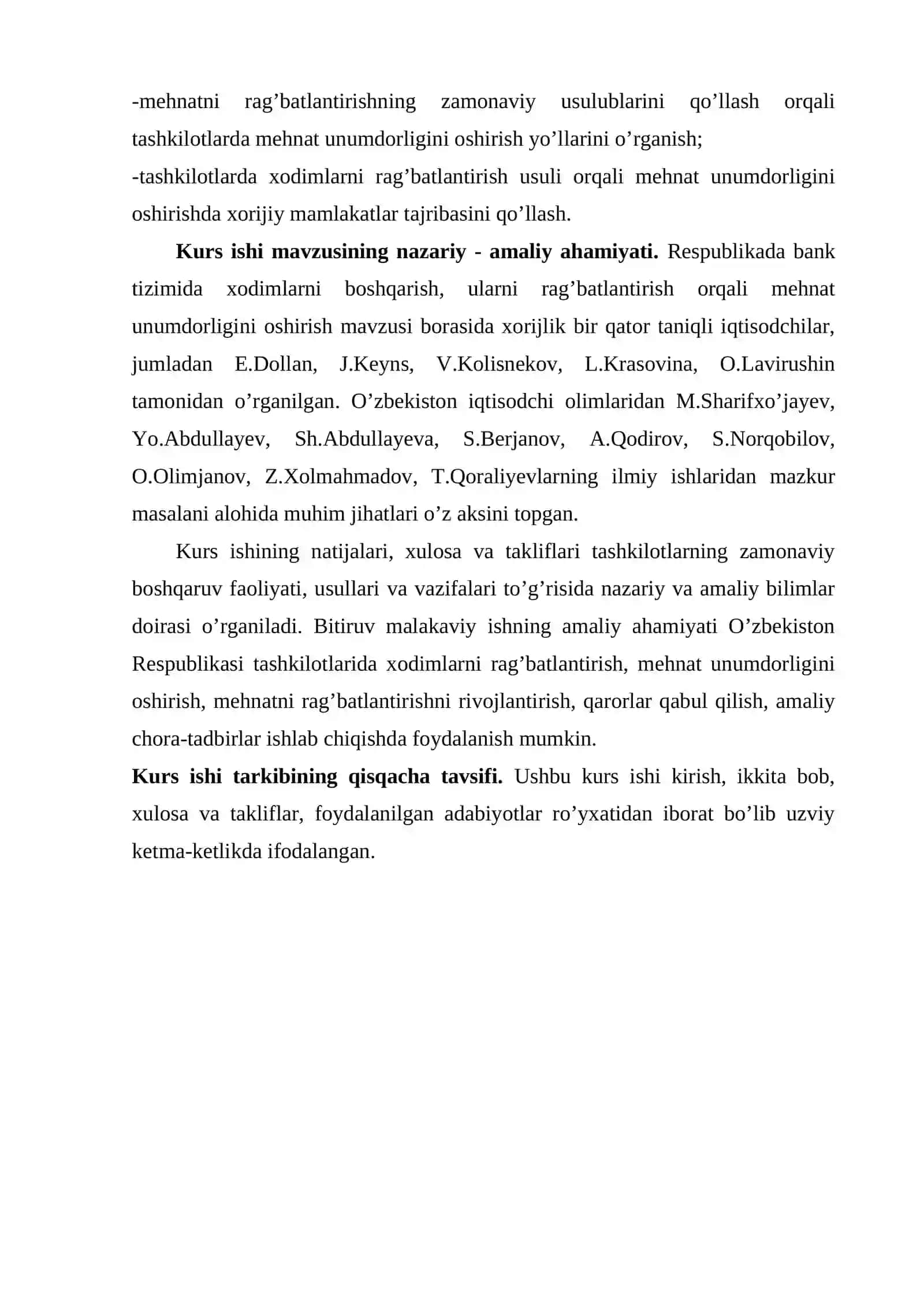 Tashkilotda xodimlar mehnatini rag’batlantirish tizimi 4