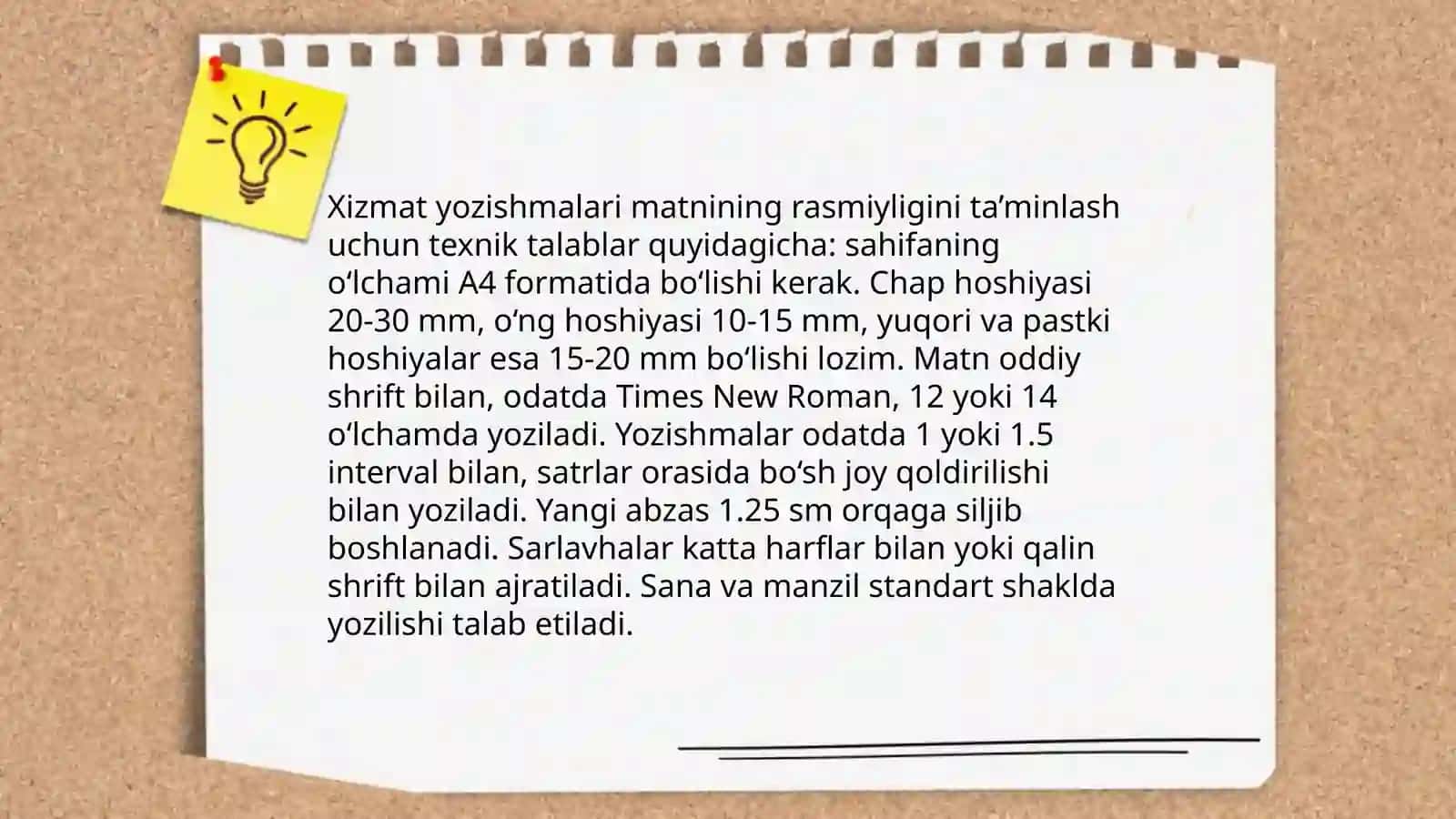 Xizmat yozishmalari 4