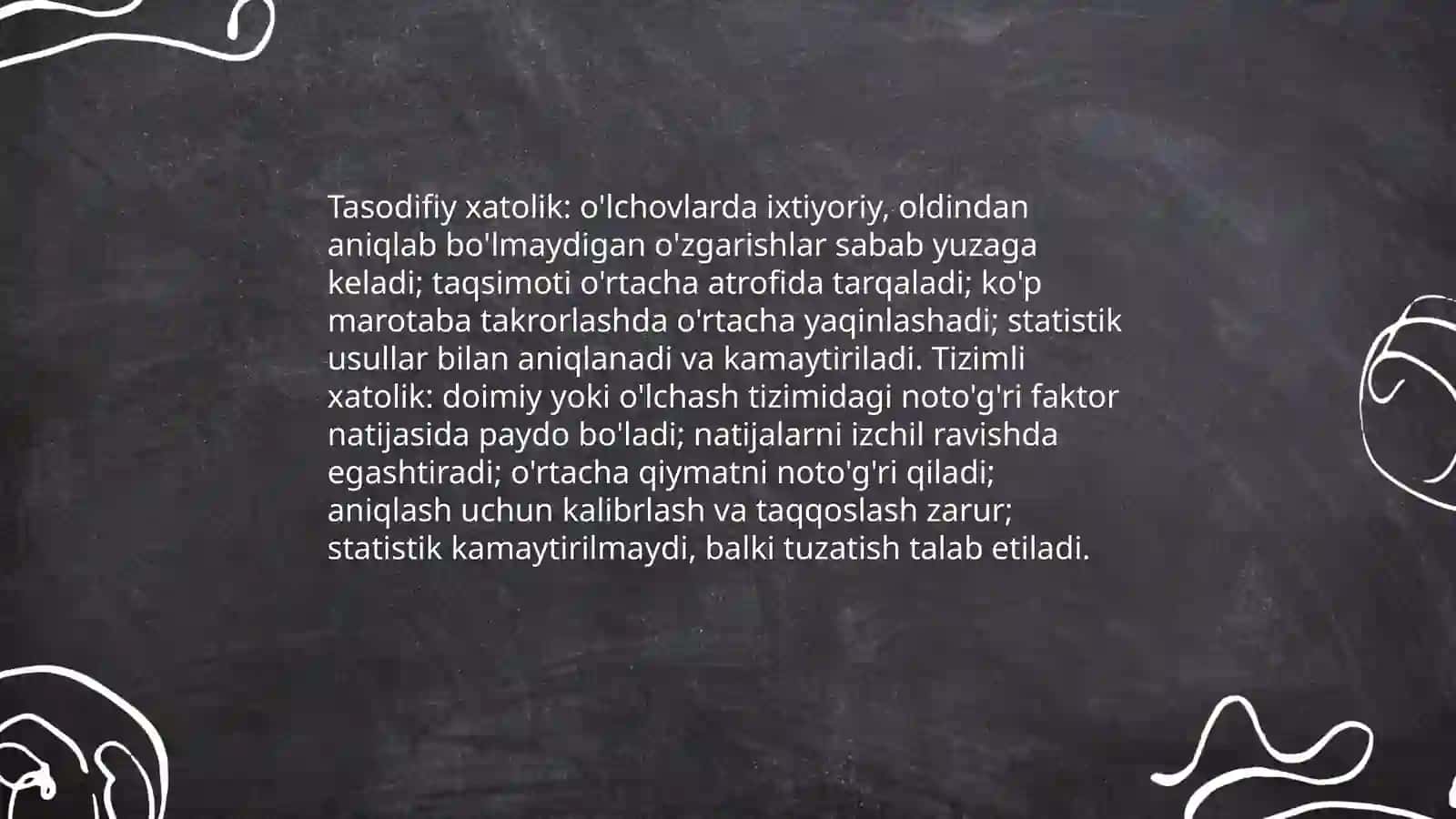 Tasodifiy xatoliklar 4