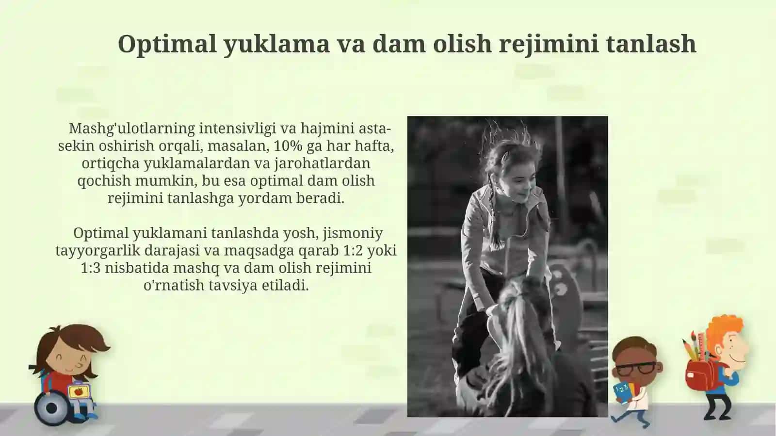 Jismoniy tarbiyada yuklamalarning xususiyatlari va dam olishningòzarobogliqligi 4