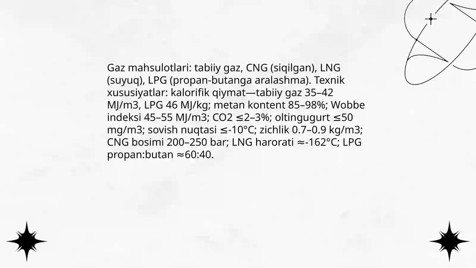 Biznes reja yaratish: eng sifatli gaz markasini aniqlash 4