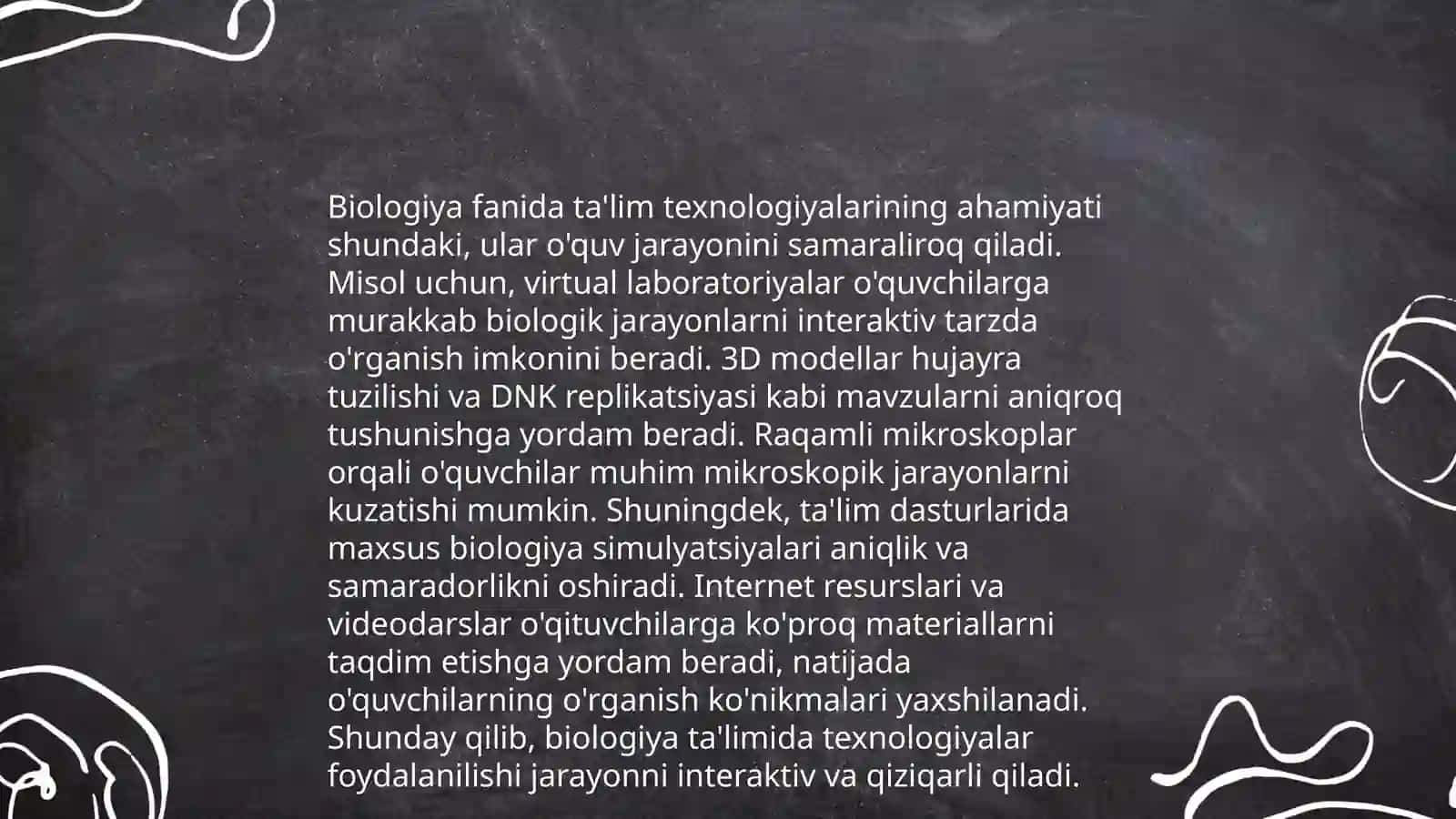 Biologiya oʻqitish texnologiyasi maqsadi va vazifalari 4
