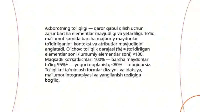 Axborotlarni asosiy xususiyatlarini tavsifnomasi 4