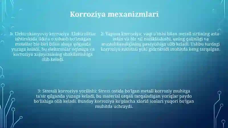 Metallarning Korrozion Mexanik Yeyilishi 4