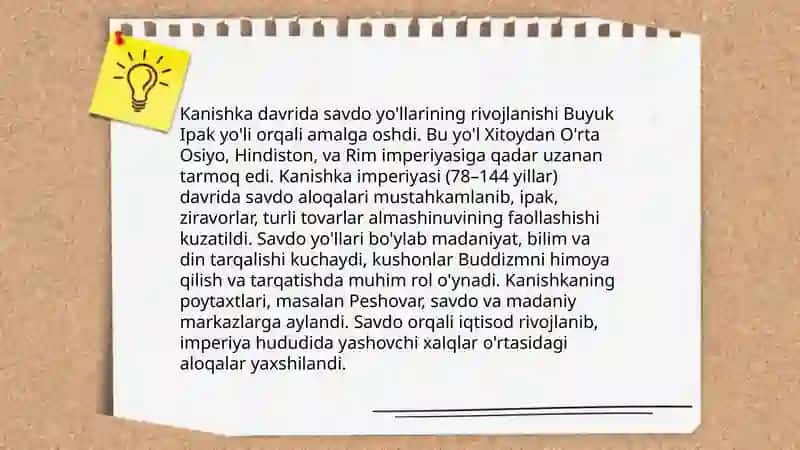 Kanishga davrida kushon davlatini yuksalishi 4