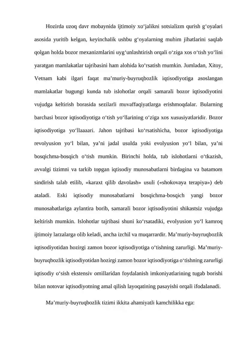 Bozor iqtisodiyotiga o'tish 4