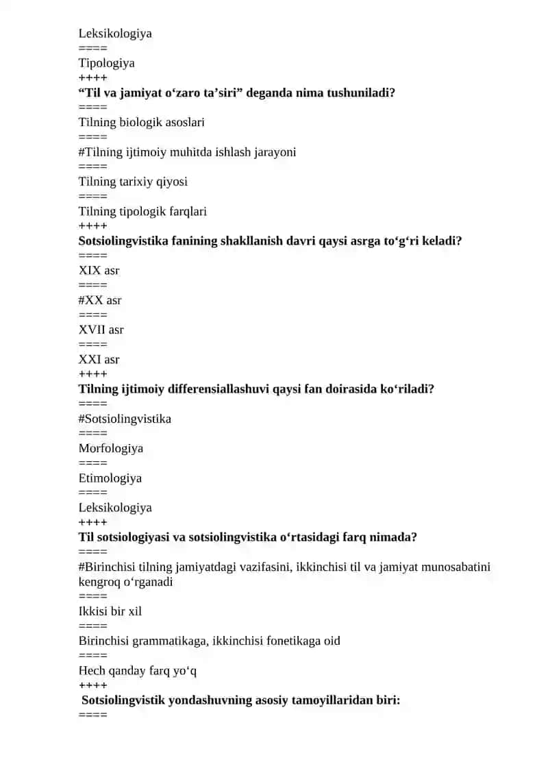 Sotsiolingvistika qanday fan? 4