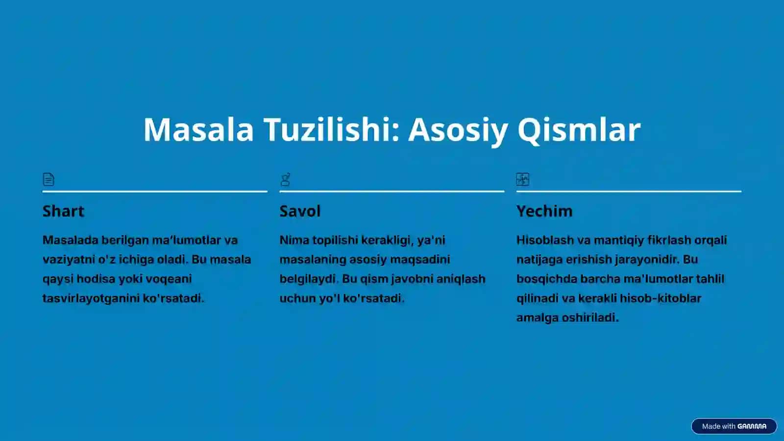 Matnli Masalalar: Muammolarni Yechish San’ati 4