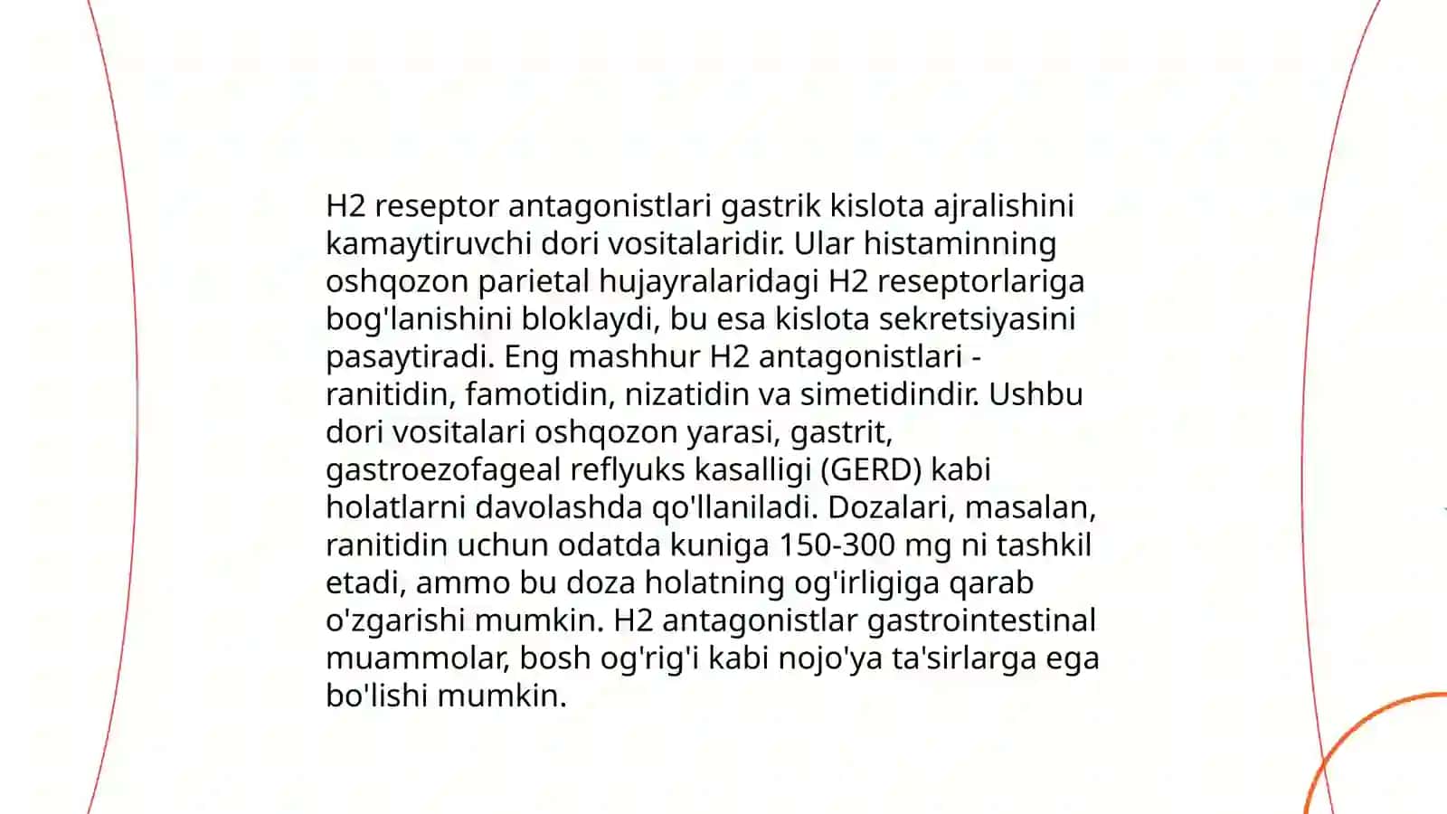 Meda va 12barmoq ichak yarasini davolashda qollaniladigan dori vositalar 4