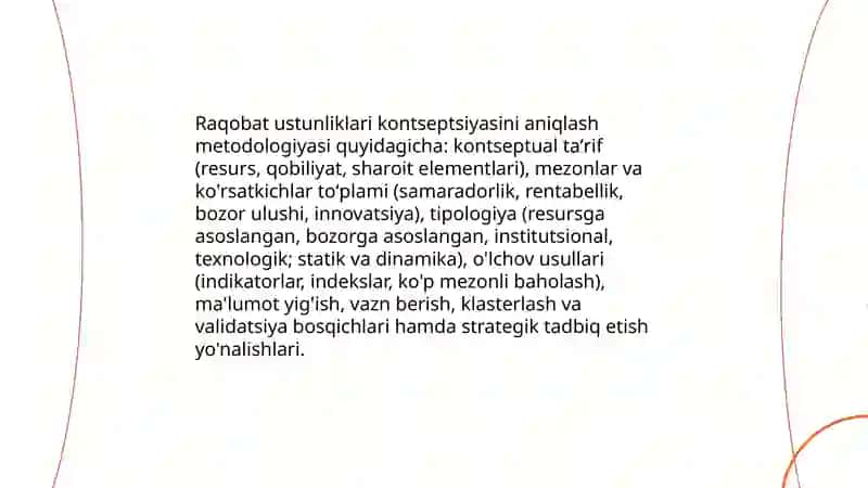 Milliy iqtisodiyotning raqobat ustunliklarini shakllantirishning metadalogik asoslari 4