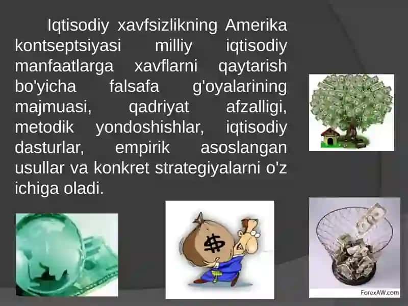 XORIJIY MAMLAKATLARDA IQTISODIY XAVFSIZLIKNINGTA'MINLANIShMODELLARI 4