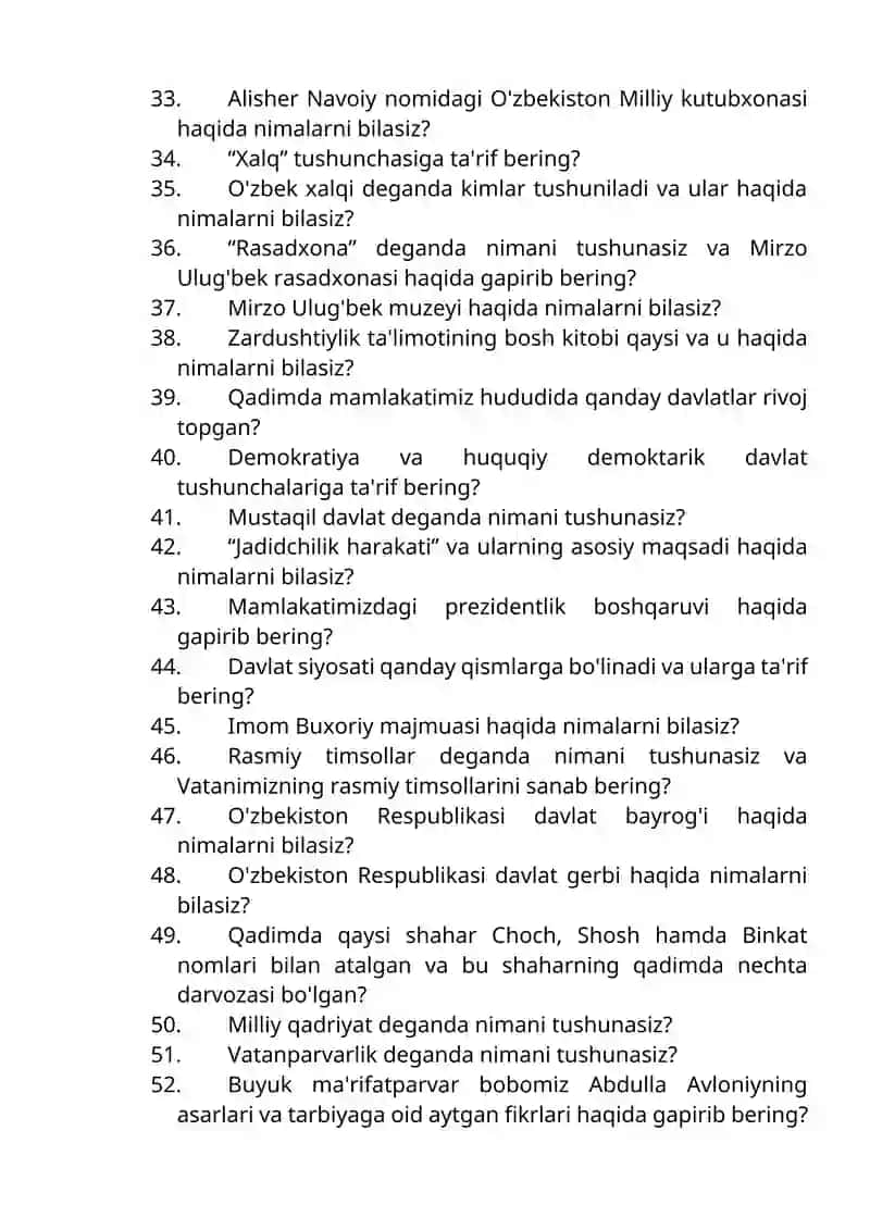 Testlar O'z Imkoniyatlarimizni Baholovchi Mezon Sifatida 4