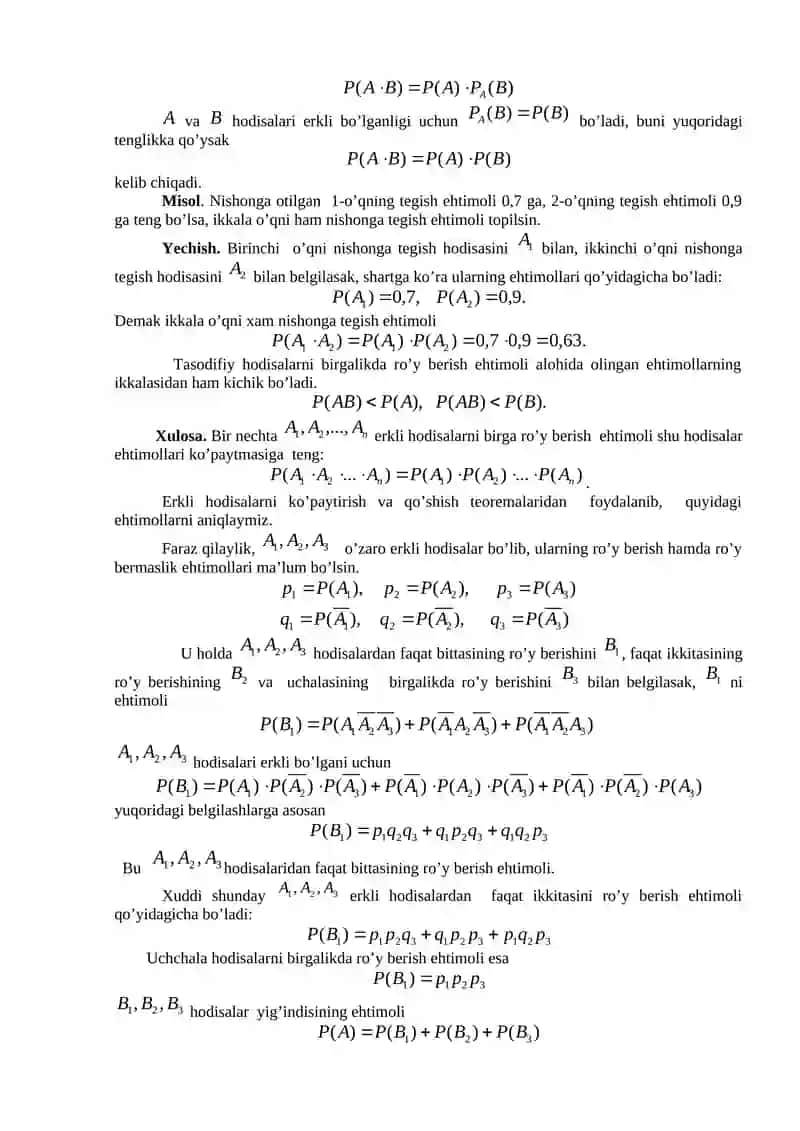 17-mavzu.To’la ehtimol va Bayes formulalari 4