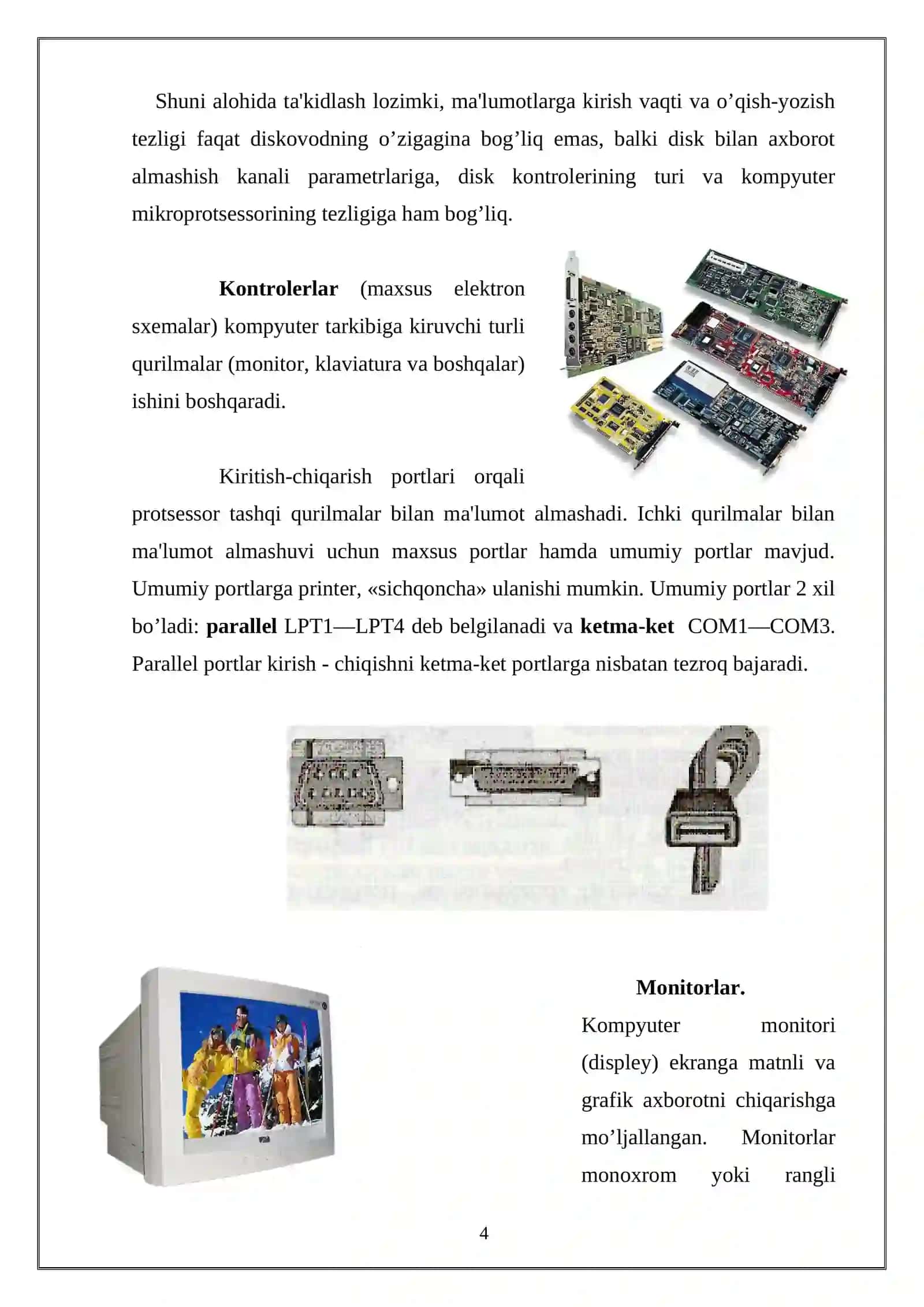 Qurilmalar vazifasi va ishlash prinsipi 4
