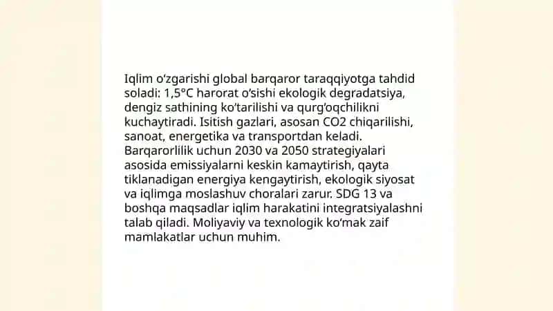 Global jarayonlar va barqaror taraqqiyot falsafasi 4