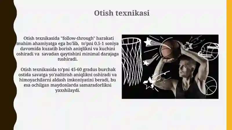 Basketbol oʻyini texnikasi va taktikasi 4