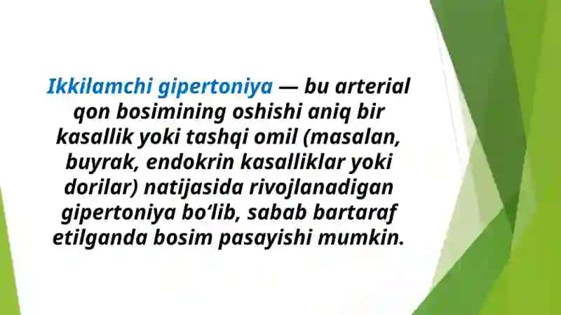 GIPERTONIYA Kasalligi tasnifi, klinikasi va patogenezi 4