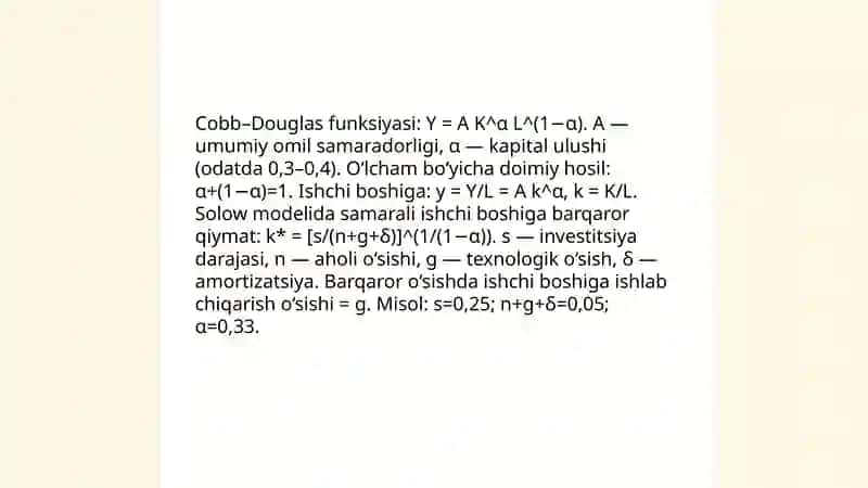 Makroiqtisodiy ishlab chiqarish funksiyalari 4