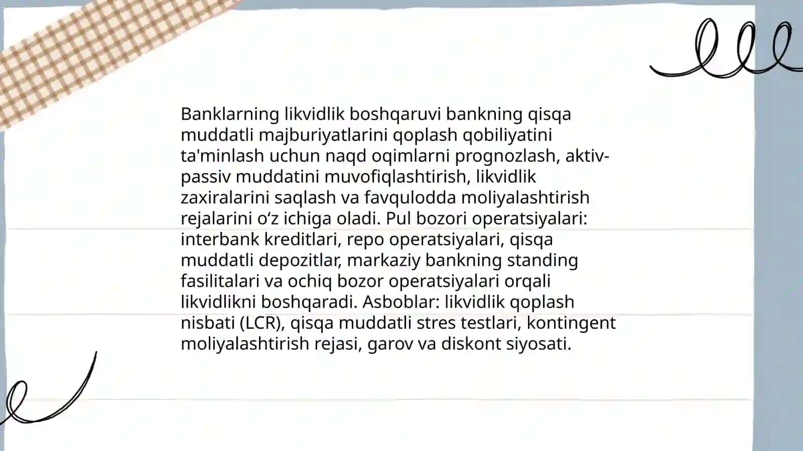 Banklarning moliya bozoridagi faoliyati 4