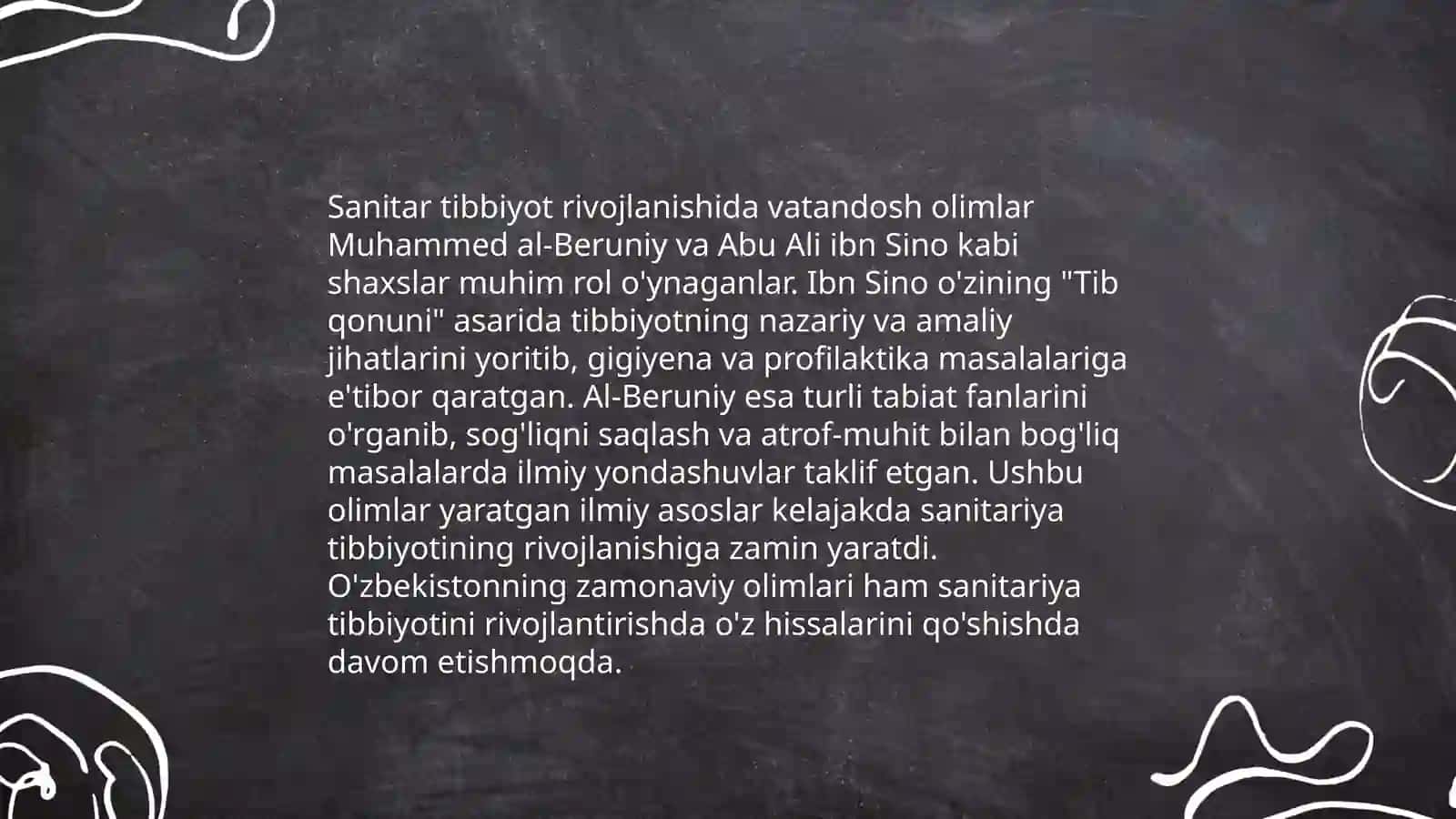 Kammunal gigiena fanini rivojlanishidagi vatondpsh olimlarning xissalarini òrganish 4