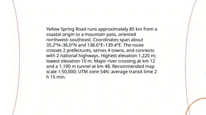 Yellow Spring Road in Japan 4