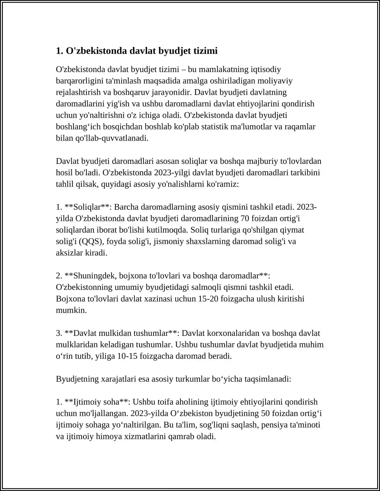 O'ZBEKISTONDA DAVLAT MAQSADLI VA BYUDJETDAN TASHQARI JAMGʻARMALARINI BOSHQARISHNING XUSUSIYATLARI 4